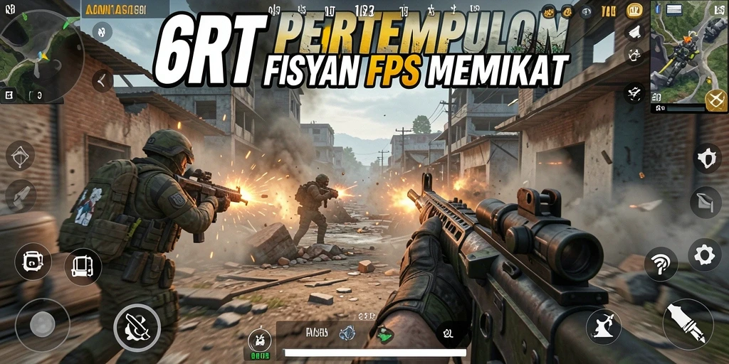 Tampilan menarik dari gameplay 6RT dengan aksi seru.