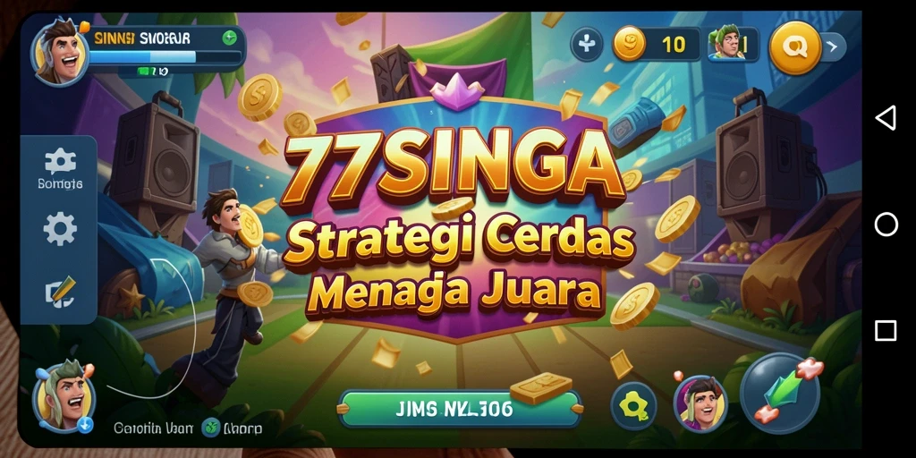 Tampilan gameplay menarik dari 77SINGA yang menampilkan strategi cerdas.