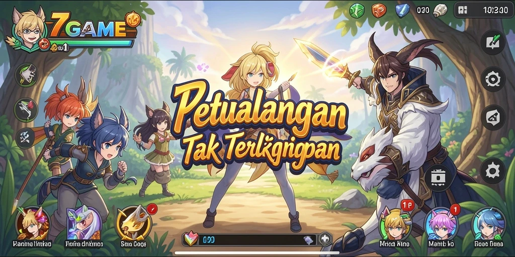 Tampilan gameplay <strong>7GAME</strong> yang menakjubkan dan penuh aksi.