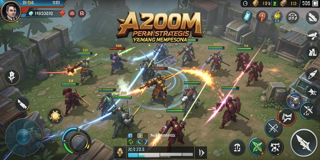 Tampilan gameplay SLG yang menarik di A200M.