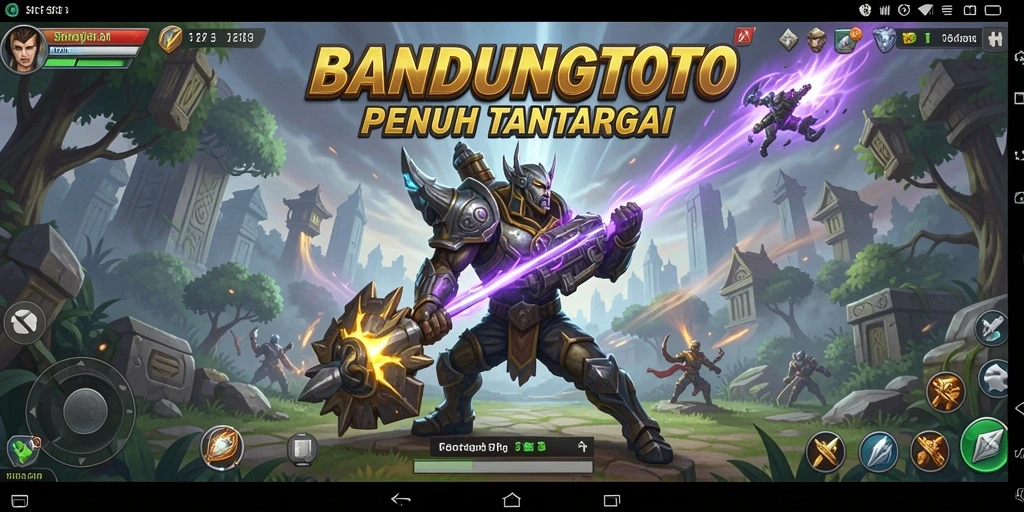 Screenshot gameplay BANDUNGTOTO menampilkan pertempuran strategi yang mendebarkan.