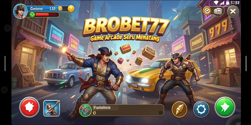 Tampilan gameplay seru BROBET77 dengan aksi menantang.