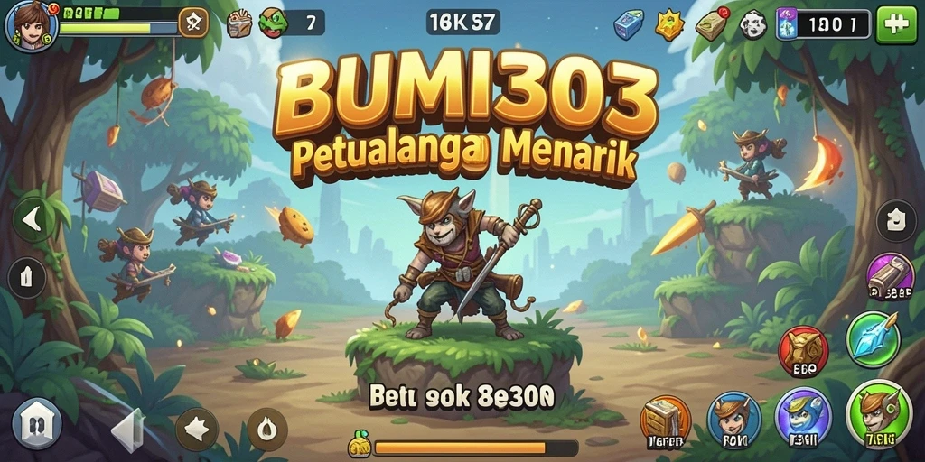 Tampilan gameplay menarik dari BUMI303 yang menunjukkan aksi Idle yang seru.