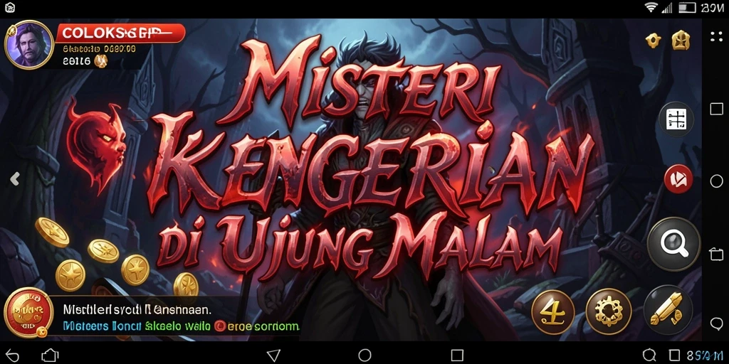 Screenshot gameplay COLOKSGP menampilkan suasana seram yang mencekam.