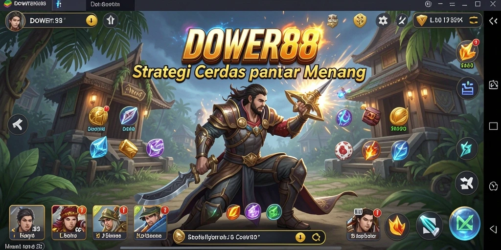Tampilan gameplay strategis di DOWER88 yang menegangkan.