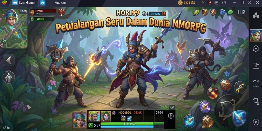Screenshot HOKI99 menampilkan petualangan seru dunia MMORPG yang menakjubkan.