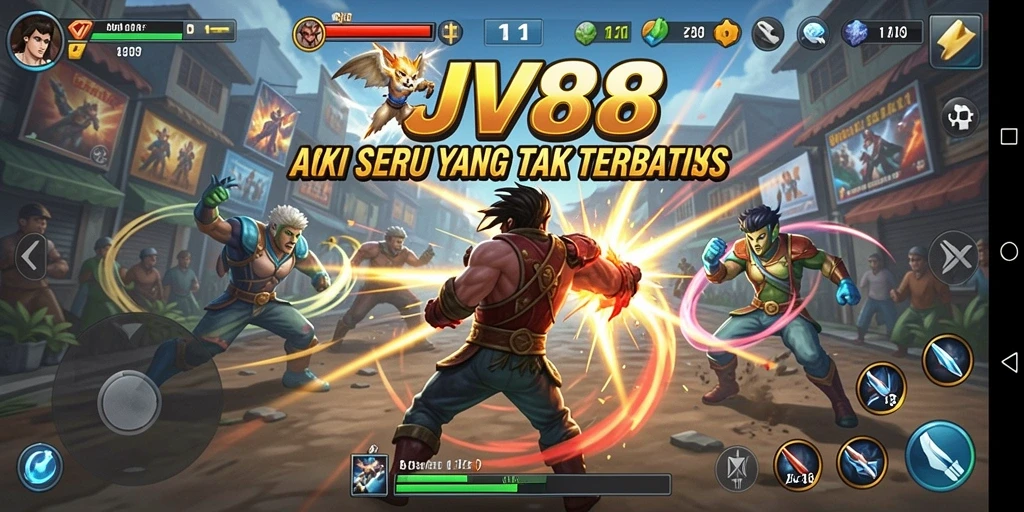 Tampilan menarik dari gameplay JV88 yang penuh aksi.