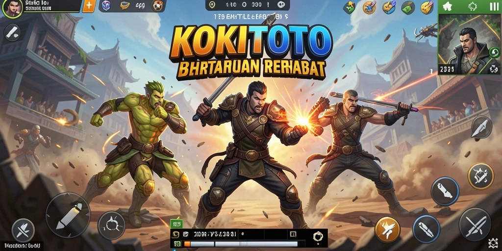 Gameplay mendebarkan di KOKITOTO dengan aksi Battle Royale.