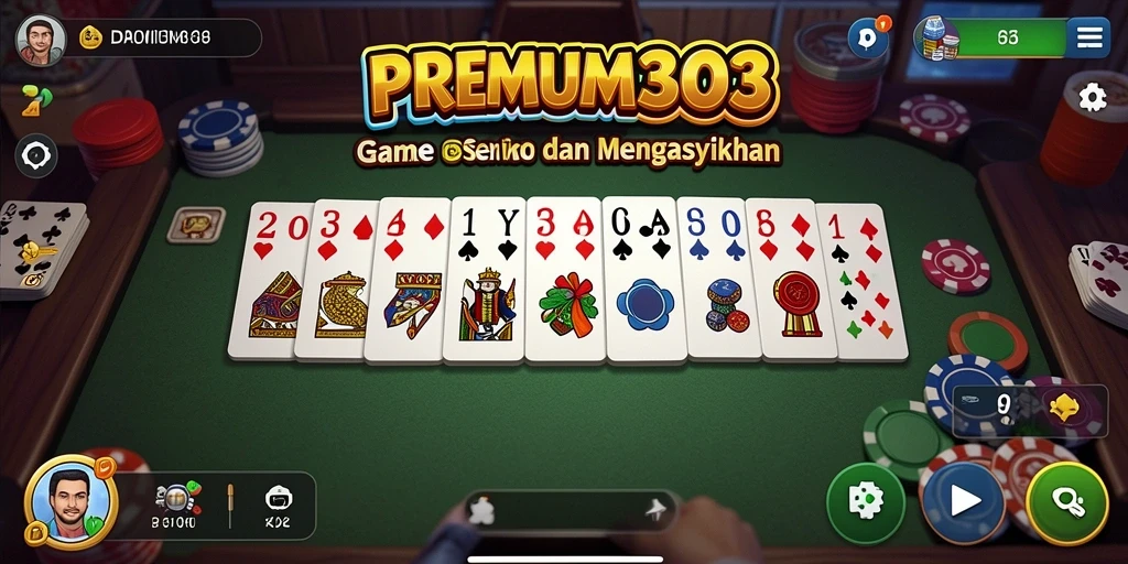 Screenshot dari gameplay seru PREMIUM303 dalam permainan Domino.