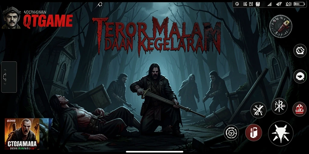 Gameplay menegangkan saat menghadapi makhluk menyeramkan.