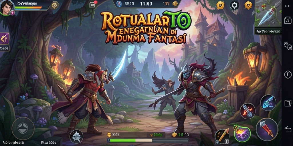 Tangkapan layar utama yang menampilkan aksi seru dalam ROYALTOTO.