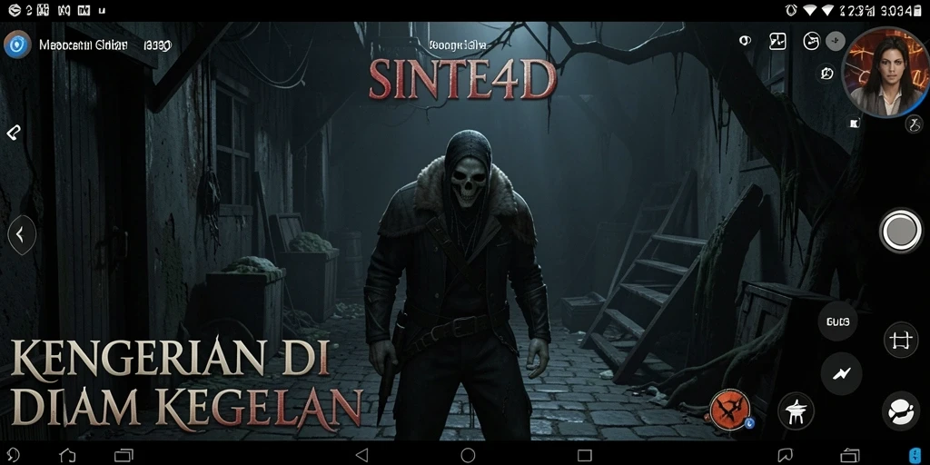 Gameplay menegangkan di SINTE4D dengan suasana mencekam.