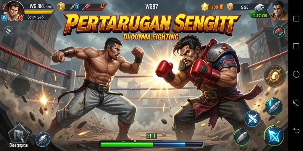 Tampilan gameplay WG87 yang menegangkan dan penuh aksi Fighting.